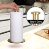 OBODING Gold Kitchen Paper Towel Holder - Countertop Stand for Standard and Large Rolls