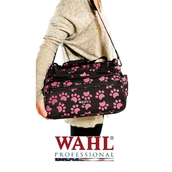 Wahl GROOMER PINK PAW PRINT TOTE BAG Tool,Clipper,Blade Storage Grooming Case