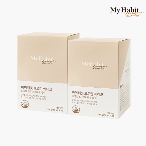 My Habit Protein Shake Goat Milk Colostrum Soybean Whey Isolate (50g x 7pcs), 350g, 1ea