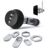 FJM Security  7850R-S-Black Combination Cam Lock, 5/8" Black Finish