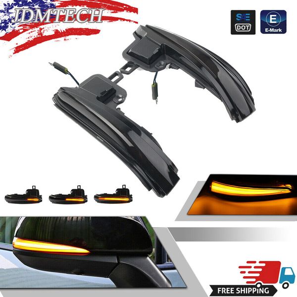 For Toyota RAV4 2019-2023 LED Side Mirror Sequential Dynamic Turn Signal Lights
