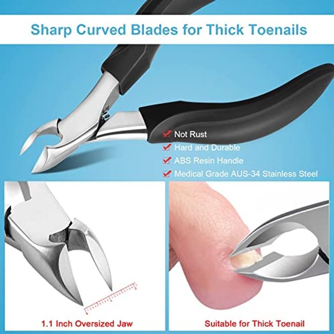 Professional Steel Adult Thick Nail Long Handle Ingrown Toenail