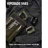 VIPERADE VAB1 10 Pack Multipurpose D-Ring, Grimlock Locking for 1" Molle Webbing,Tactical Locking Carabiner for MOLLE Webbing Attachment Backpacks/Pouch/Bag-Black