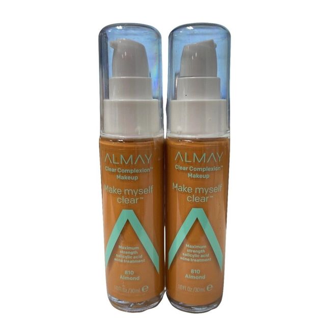 Almay Clear Complexion Makeup-810 Almond 1fl.oz/30mL **2 PACK**