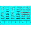 1/64 "Chevy Truck" Assorted Emblems Decal SCR-1104