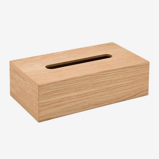 KEYUCA Cluster Tissue Box (Natural/Wooden), Stylish, Wood Grain Tissue, Tissue Case, Tissue Cover, Interior, Scandinavian