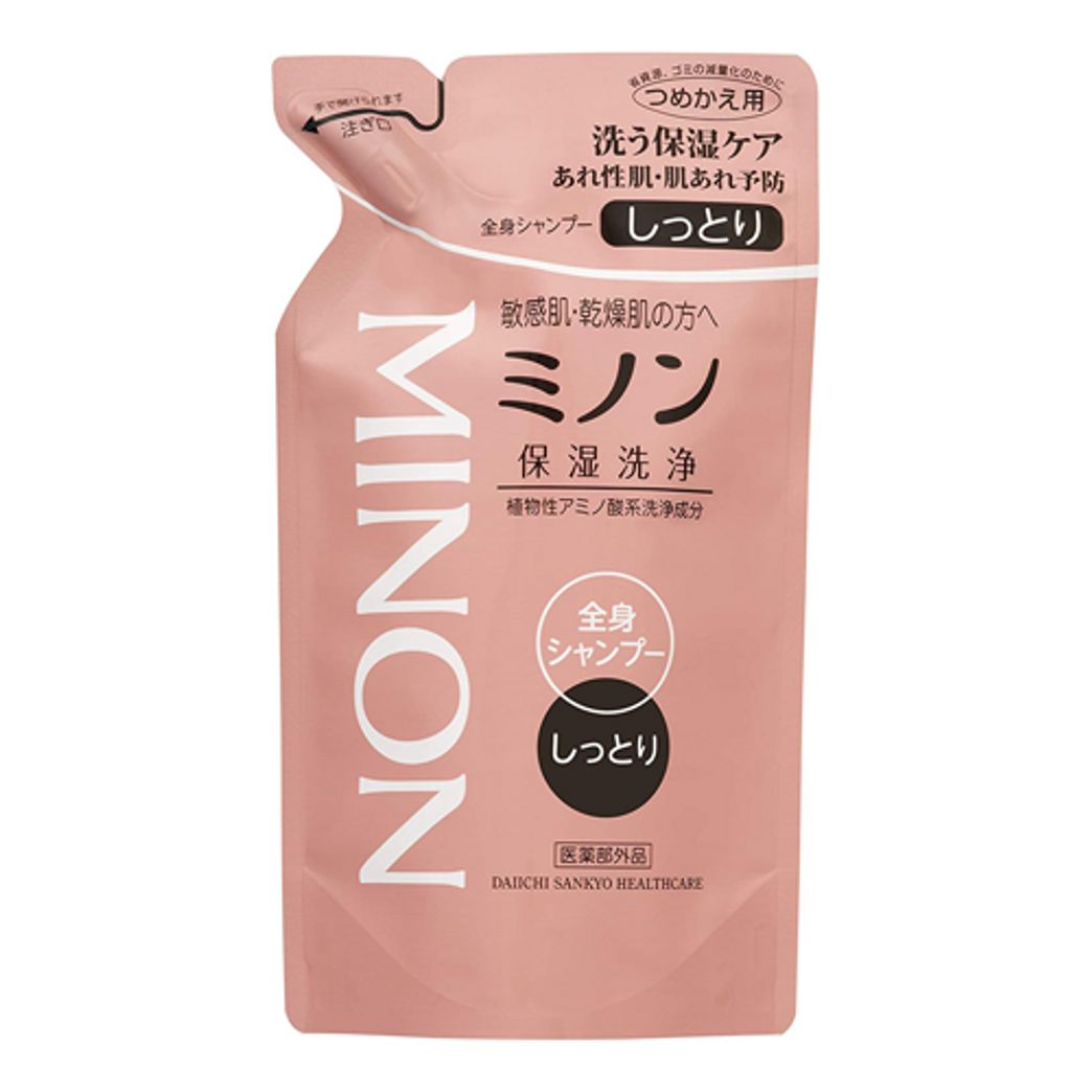Minon Whole Body Shampoo Moist Type Refill Type 380ml