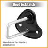 Partuto 2pcs Car Hood Lock Latch Upper Replacement 51237347412 Metal Replacement