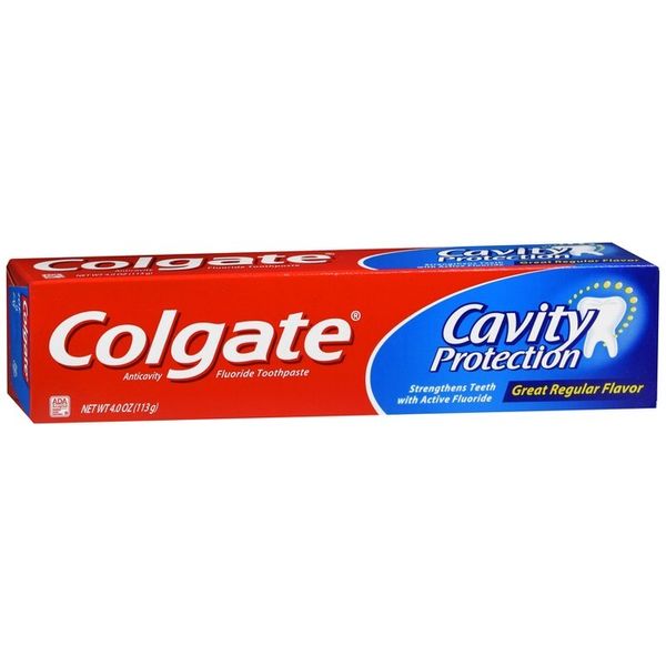 Colgate Cavity Protection Anticavity Fluoride Toothpaste Great Regular 4 OZ