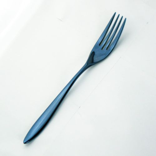 Nagao IKI Dinner Fork, Indigo Ink White, 7.5 inches (19 cm), 18-8 Stainless Steel, Made in Japan, Bag Only