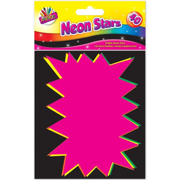 Artbox 15x10cm Fluorescent Flashes (Pack of 40)