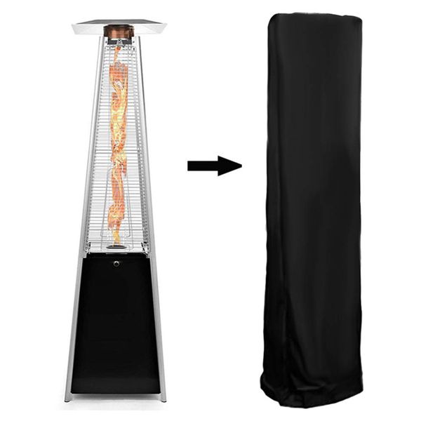 Duokon Waterproof Oxford Cloth Patio Heater Cover - Black, Water Resistant, Lightweight, Dustproof, for All Seasons Protection