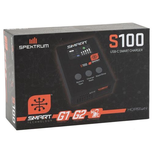 Spektrum RC S100 DC/USB 2-4S LiPo Smart RC Airplane / Car Charger [SPMXC2090]