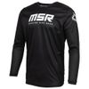 MSR Dirt Bike, Motocross Universal Jersey (US, Alpha, Medium, Regular, Regular, Black)