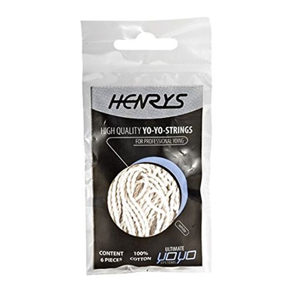 Henrys A01002 S01/Yo-Yo Cords, Set of 6, White