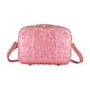 FUL Hello Kitty Train Case, Hardshell Luggage with Adjustable Shoulder Strap and Trolley Sleeve, Pink