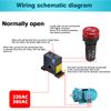 Jadeshay AC Current Meter Switch, Normally Open Current Detection Switch Adjustable 0.2-30A AC240V with Current Overrun Alarm