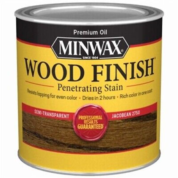 Minwax Wood Finish Semi-Transparent Jacobean Oil-Based Oil Wood Stain 0.5 Pt.