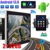 Double 2din Android 13 Rotatable Car Stereo Radio GPS Wifi 10.1" Vertical Screen