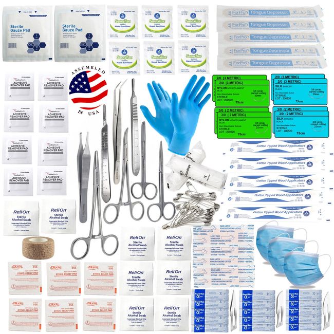 First Aid Survival Kit Outdoor Emergency Travel Kit IFAK Bug Out Bag EMT 140 Pcs