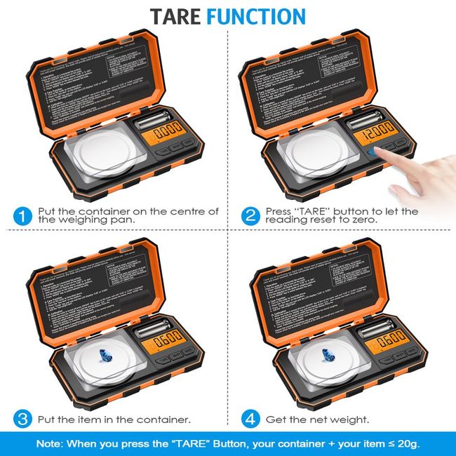 Smart Weigh 50g x 0.001 grams, Premium High Precision Digital Milligram  Scale, includes Tweezers, Calibration Weights