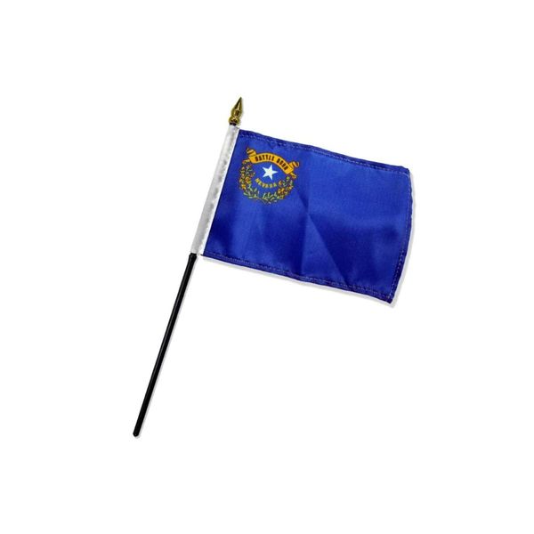Nevada 4x6in Stick Flag - 1 dozen pack