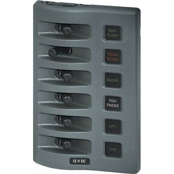 Blue Sea Systems 4306 Weatherdeck Fuse Panel DC, 12V, Fuses