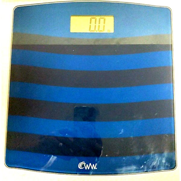 Weight Watchers Digital Glass Scale by Conair Bathroom NEW BATTERY - WORKS