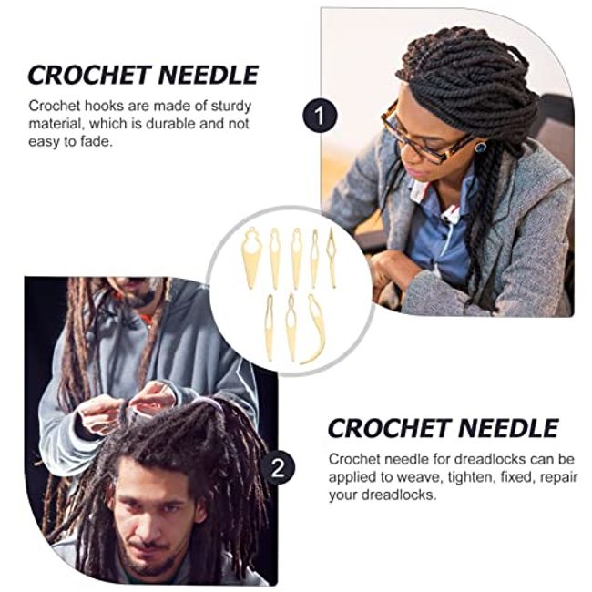 Dreadlock Crochet Needle 6 Crochet Hooks for Hair 2 Interlocking Tool for Locs  Crochet Needle for Dreadlocks Hair Crochet Hook with Case 6 Hooks