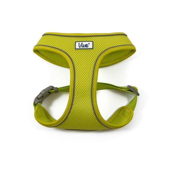Viva Nylon Comfort Mesh Harness Lime Large 53-74cm
