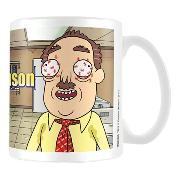 Pyramid MG24865 Rick and Morty Ants in My Eyes Johnson Coffee Mug, Porcelain, 315 milliliters, Multi-Colour