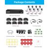 ZOSI 8CH DVR Outdoor CCTV Camera Surveillance Security Night Vision System