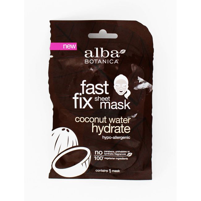 Alba Botanica Fast Fix Sheet Mask Coconut Water Hydrate 1 Mask