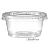 24 Pcs Portion Cups Medium Jelly Shot with Lids Option 2 oz (1 Pack) - New