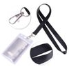 Kuuqa Vertical Strap Badge Card Holder with Black Lanyard 12 Pack