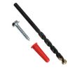 Selecta #10 x 1" Hex Washer Head / Conical Anchor Kit, 100 Pieces