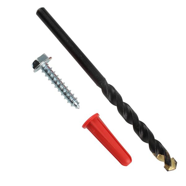 Selecta #10 x 1" Hex Washer Head / Conical Anchor Kit, 100 Pieces