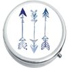 Blue Arrows Medicine Vitamin Compact Pill Box