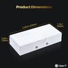 GEARit Flat Speaker Wire Terminal Block Connector (2 Pack) for Hidden Invisible, Paintable, Low Voltage, White, 2 Pack