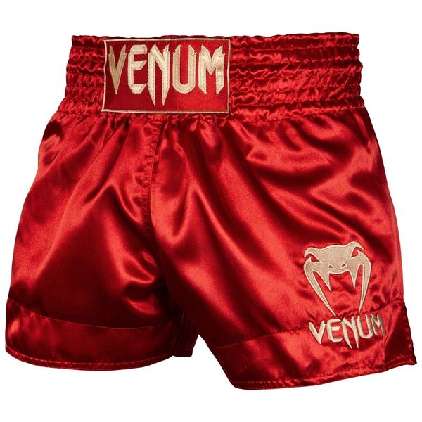 Venum Muay Thai Shorts Classic - Bordeaux/Gold - S