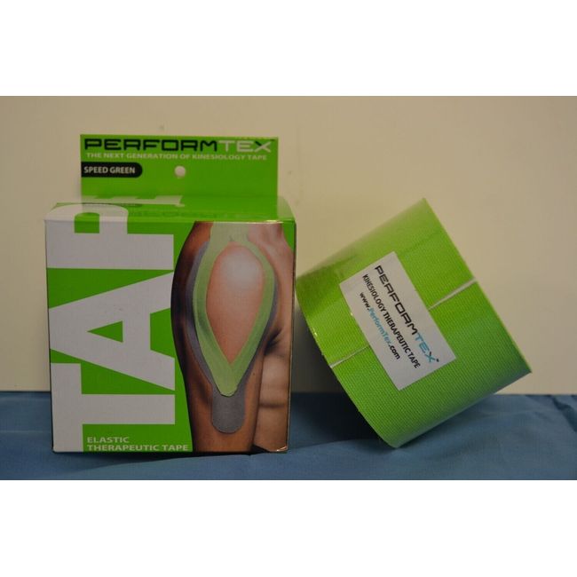 PerformTex Tape - Kinesiology Tex Tape Speed Green 1 Roll of 2 inch tape