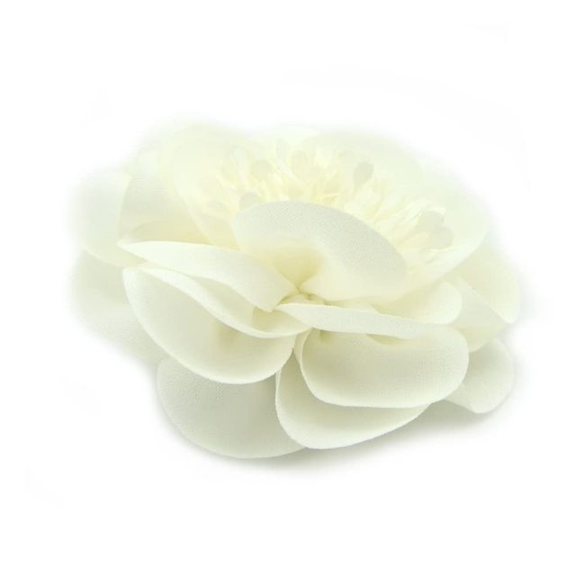 Meilliwish Schön Blume Rose Hochzeit Women Haarnadel Haarspange 1 Stück(A108)(Weiß)