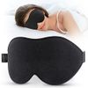 LitBear Sleep Mask for Side Sleeper Women Men, Eye Mask for Sleeping Light Blocking, 3D Contoured Cup Sleeping Mask, Soft Breathable Sleep Eye Mask with Adjustable Elastic Strap for Flight Nap