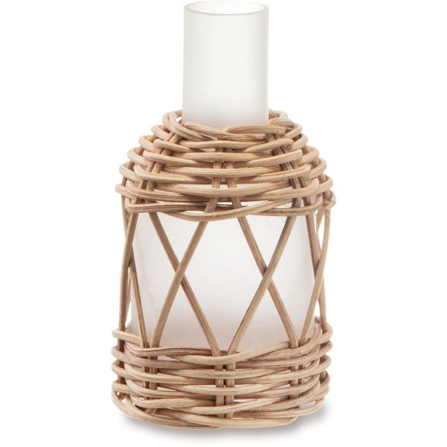 Posh Living 22682 Rattan Frost Base, Diameter 2.4 x Height 4.3 inches (6 x 11