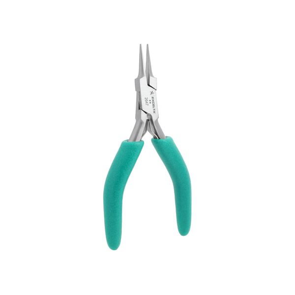 Excelta Small Needle Nose Pliers, Soft-Cushioned Grip, Easy-to-Use, Stainless Steel, Perfect for Detailed Work with Secure Hold & Gentle Spring Mechanism, 4.75" (118.75mm), Intermediate