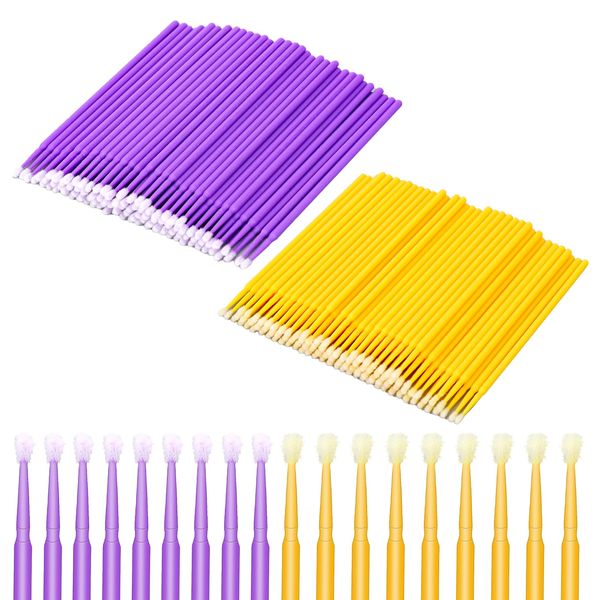 KALIONE 200 Packs Sewing Machine Cleaning Brushes,Bendable Micro Swabs,Multipurpose Pointed Tips Brush,Disposable Sewing Machine Cleaning Swabs Kit for Cleaning Sewing Machine Phone Laptop Charge Port