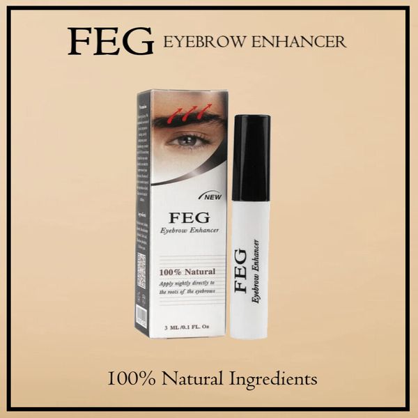 FEG Eyebrow Enhancer - Grow Long Dark Thick Eyebrows - 100% Natural Ingredients