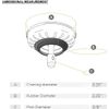Stainless Steel (3.5) Sink Strainer Replacement Basket Ball Lock Rubber Stopper