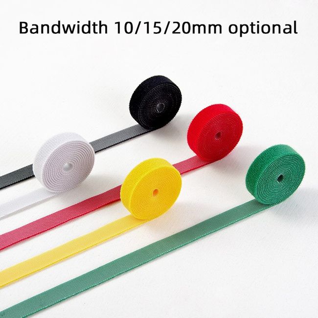 Strap Adhesive Fastener Tape Cable Ties Reusable Double Side Hook Loop Cable