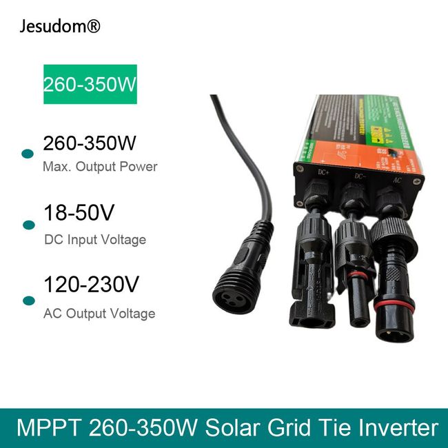 350W GMI Solar MicroInverter MPPT Grid Tie Inverter Pure Sine Wave